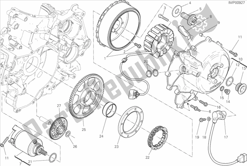 Toutes les pièces pour le Démarrage Et Allumage électrique du Ducati Superbike 959 Panigale Corse 2018